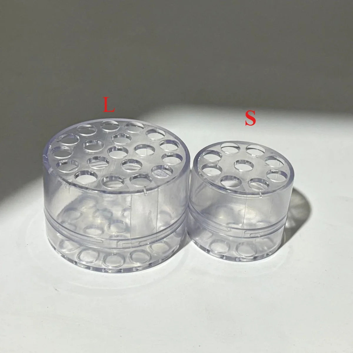 support fleurs transparent moderne perforé adhésif diy 2pcs 4pcs vase