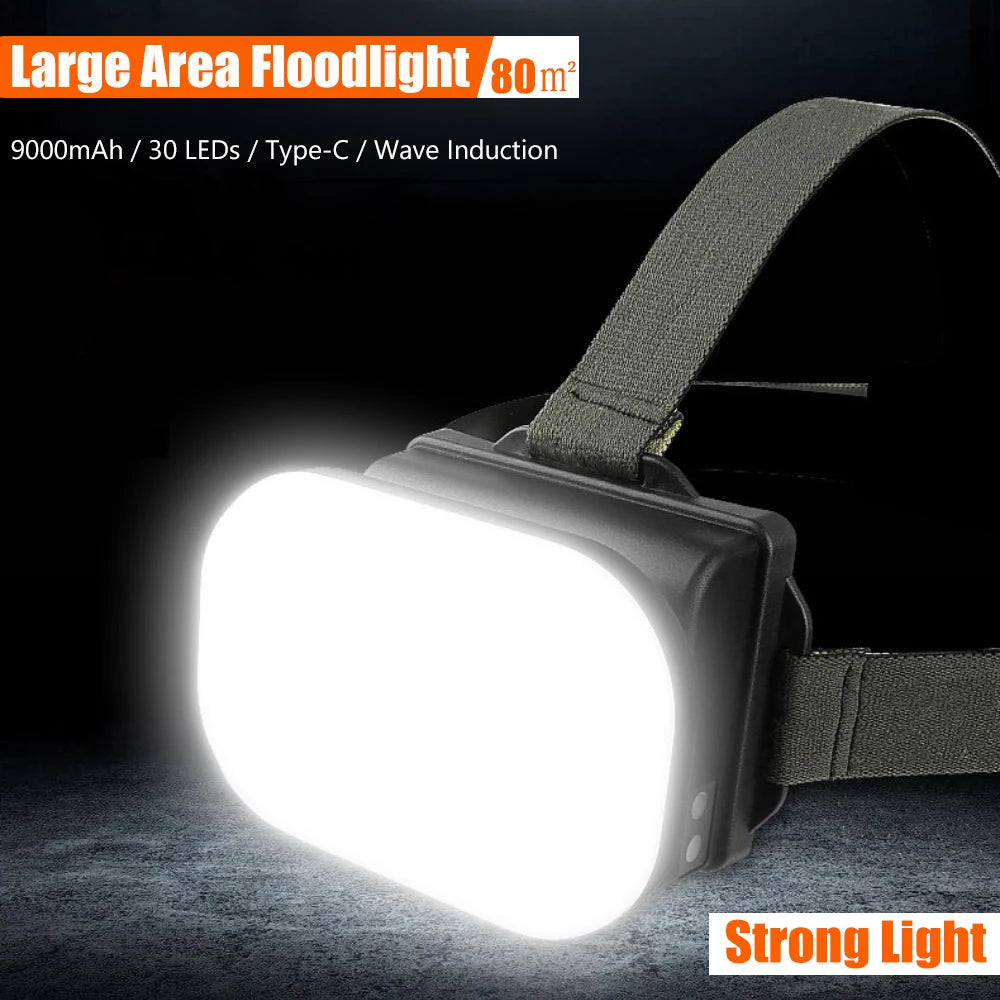 lampe torche rechargeable led noir blanc 180° clip usb type moderne camping