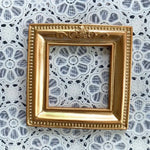 cadre photo rétro or relief floral baroque vintage shabby chic angel figurine round rectangular