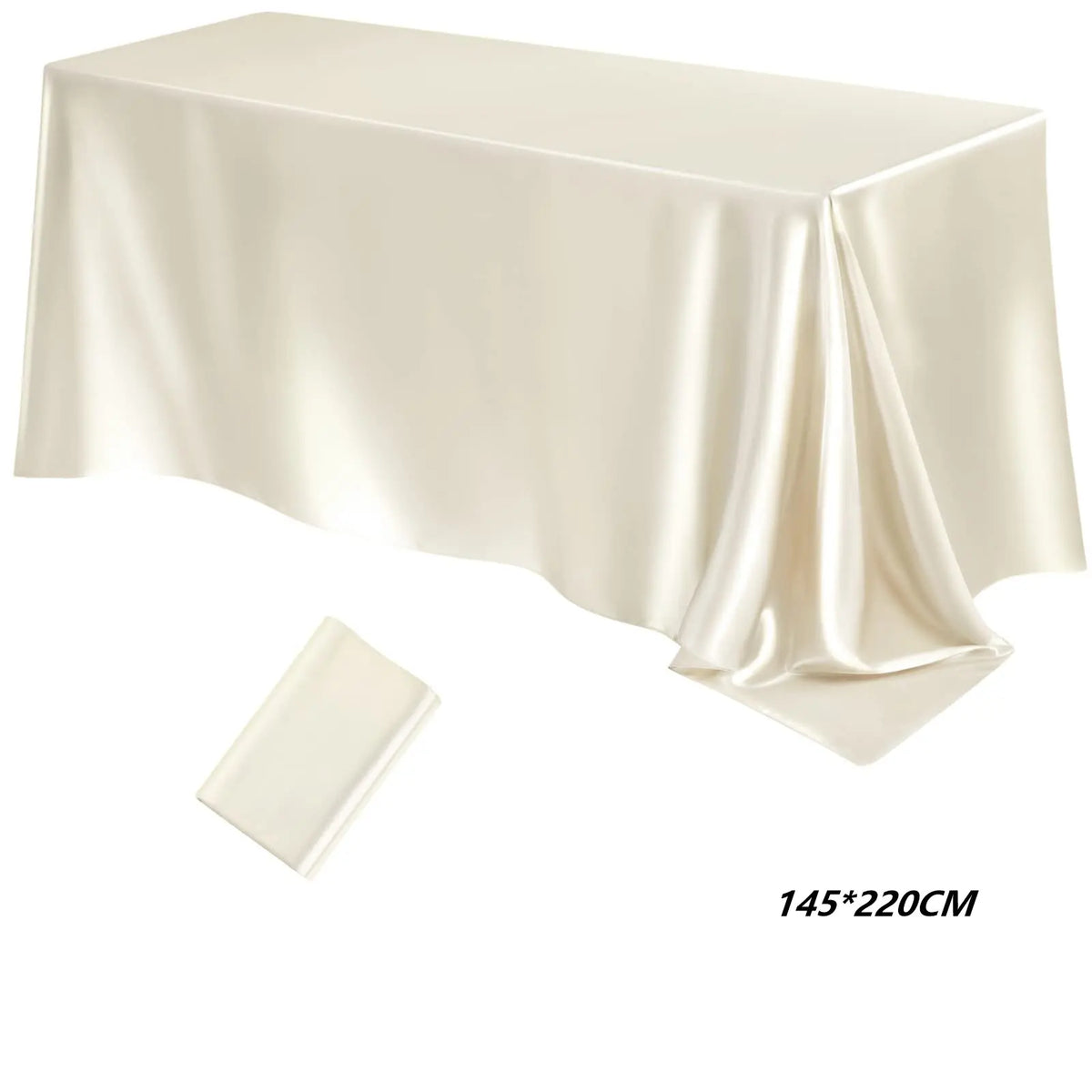 nappes satinées blanc rose noires tables longues mariage fêtes élégantes