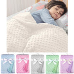 couverture bébé polaire douce hiver blanc bleu rose gris vert violet bordure pelucheuse