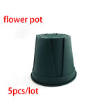 Pots fleurs plastique vert moderne 12 15 18 21cm bacs pépinière jardinerie plantes succulentes