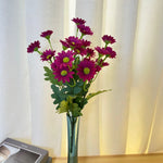 bouquet fleurs artificielles orange jaune blanc violet moderne minimaliste decoration maison intérieur
