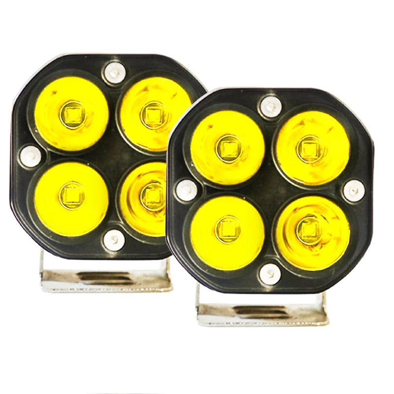 projecteurs led travail 40w ip67 jaune blanc noir modernes robustes