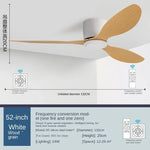 ventilateur led moderne blanc noir bois télécommande lumineuse salon cuisine chambre