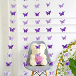 guirlande papillons papier multicolore 3d anniversaire mariage décoration fete modernes