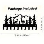 porte clés mural animaux silhouettes moderne vis fixés noir décors rubansiaux clés