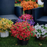 bouquet fleurs artificielles eucalyptus violet décor mariage maison jardin extérieur plante décorative moderne minimaliste