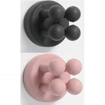 crochets adhésifs pvc moderne porte savon multi usage rangement mur orange rose gris noir