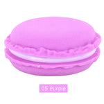 boîtes rangement forme macaron couleurs vert orange rose jaune créatif ludique capsules blanches vertes