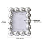Cadre photo résine décoratif moderne blanc noir argenté table adultes unisexe