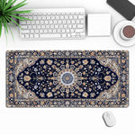 tapis souris bleu rouge noir ornements floraux adhésif gaming classique ethnique