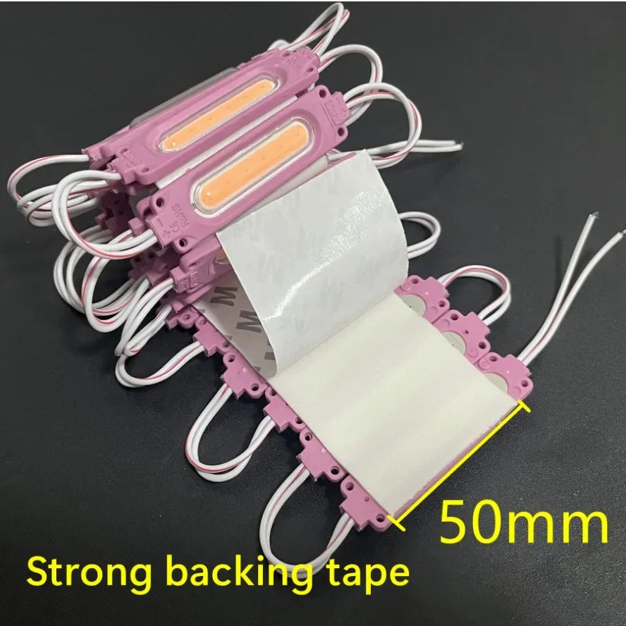 Modules LED multicolores 12V blanc bleu rose orange vert jaune violet moderne 50x70mm