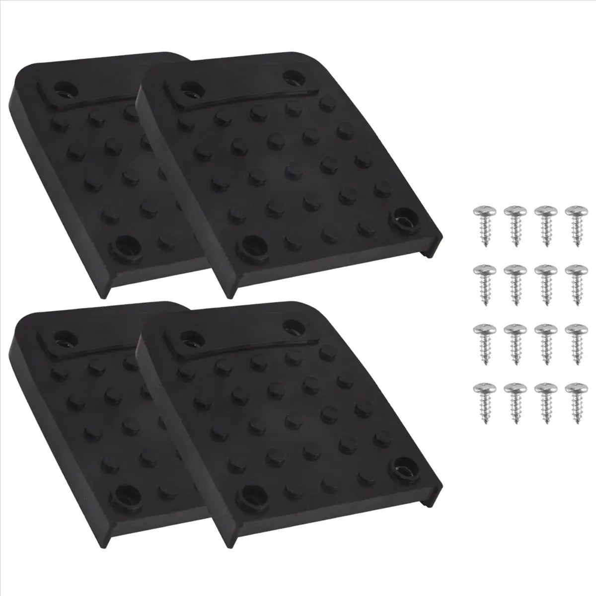 patins anti dérapants stilts vis surface texturée noirs industriels pièces