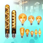 ampoule led filament spiralée vintage or e14 4w 220v g125 g95 t225 a60