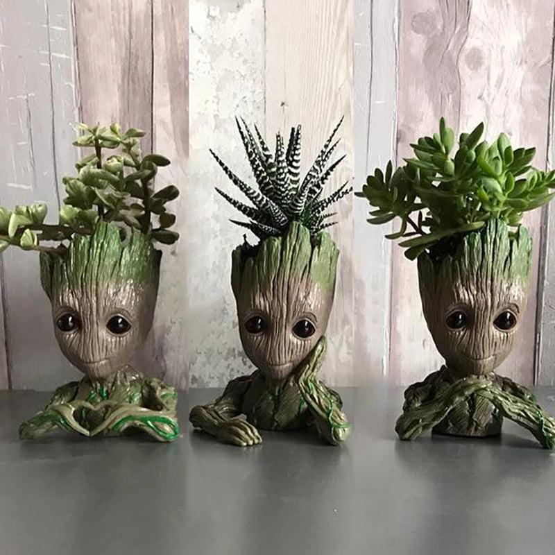 Pot de fleur Groot gris clair pour décoration