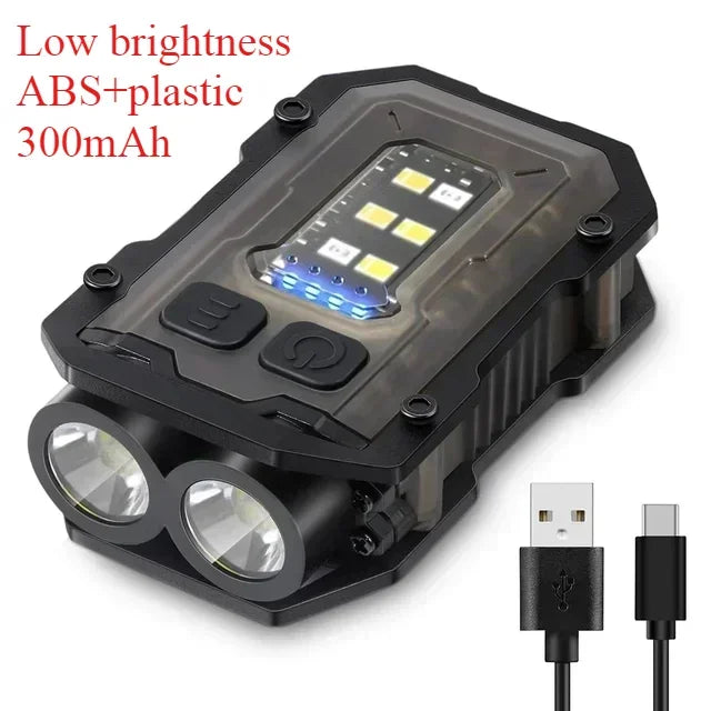 lampe torche rechargeable 10w led super lumineuse noir moderne 1000lm abs