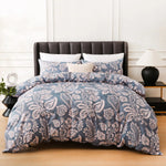 Housse de couette 200x200cm motif Paisley sur lit double