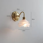 Lampe murale LED design avec abat-jour en verre dépoli blanc