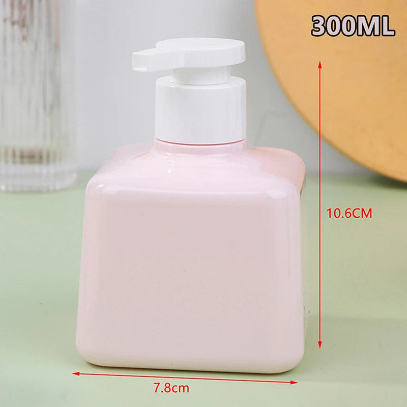 flacons savon liquide 200ml 300ml vert rose blanc mat modernes minimalistes rechargeables voyage