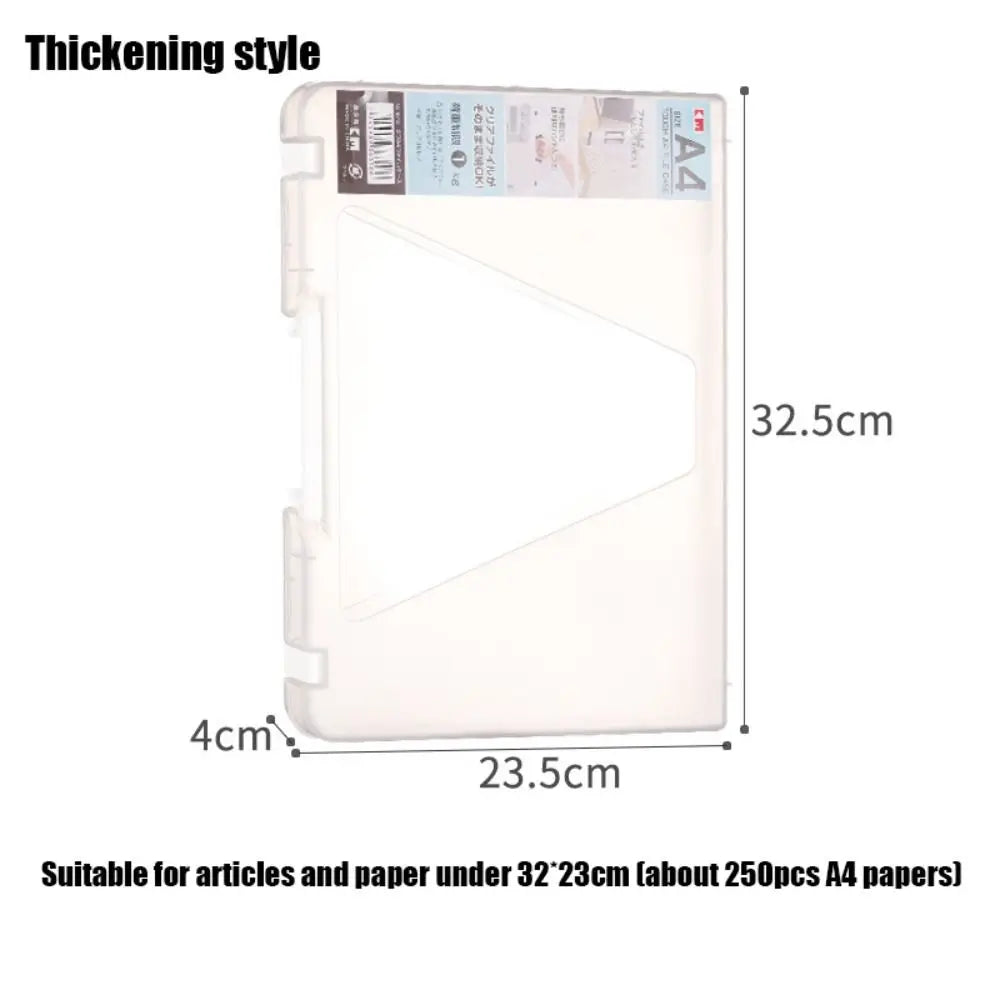 boîte rangement transparente documents clips moderne organisation dossiers a4 a5 plastique durable portable