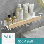 étagère murale bois noir moderne double niveau salle bain fixations vis support rangement