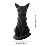 statue chat moderne rayures noires blanches intérieur extérieur décoration étagère stylisée opaquemodelemodernestylise