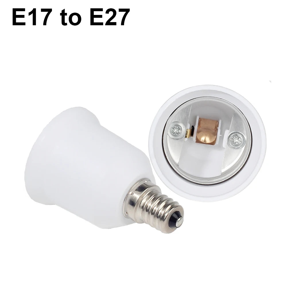 adaptateur ampoule E27 E14 E12 GU10 B22 G9 moderne blanc rond lisse opaquet certification