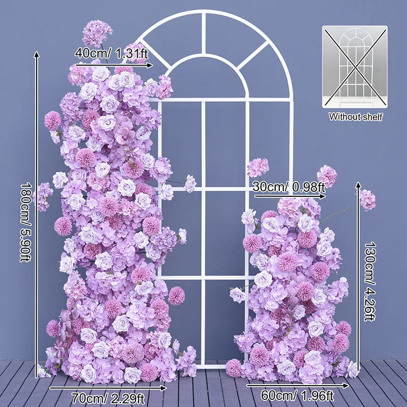 arche fleur blanche décor mariage fête anniversaire banquet cérémonie mur floral moderne grande taille