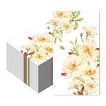 serviettes table papier jetables motif floral mariage décoration fête anniversaire classique