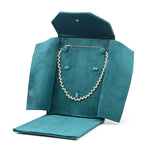 porte bijoux velours vert bleu gris rose rouge classique collier portable sac rangement