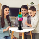 Lampe à lave violette ambiance tamisée