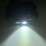lampe frontale rechargeable led bleue blanc pêche chasse camping ipx4 bandes élastiques