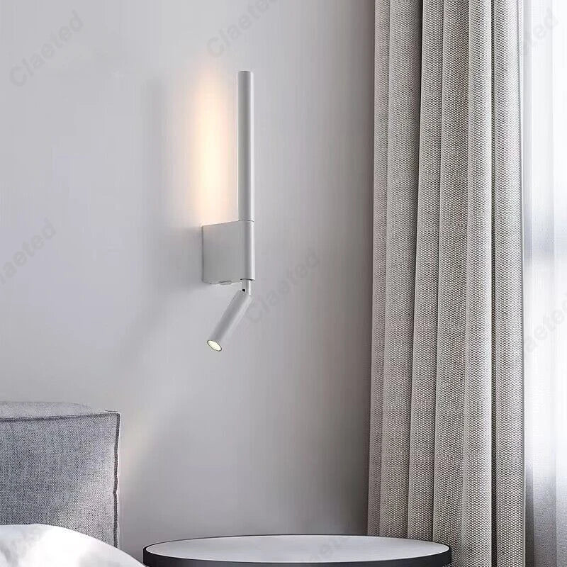 lampe murale réglable led moderne minimaliste blanc noir chambre cuisine salon