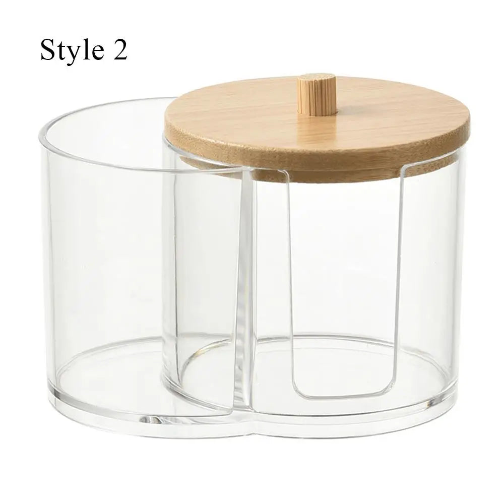 organisateur cosmétique transparent moderne brosse lingettes éponge rangement maquillage portable salle bain