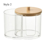organisateur cosmétique transparent moderne brosse lingettes éponge rangement maquillage portable salle bain