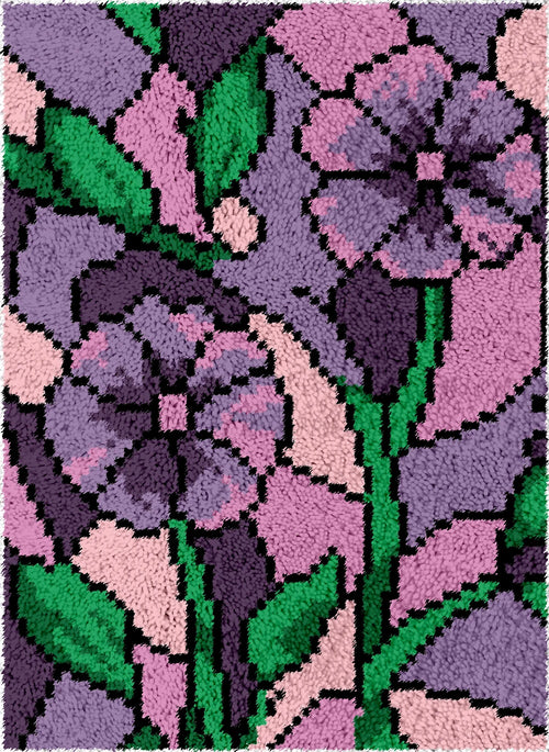 kit tapis crochet noël motif père noël bonhomme neige fleurs animaux fait main
