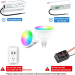 ampoule led intelligente wifi blanc moderne adhésif 50000 heures rgbcw alexa google
