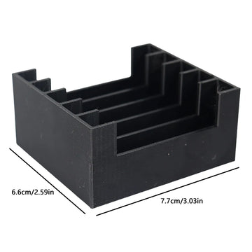 rangement disque dur hdd noir impression 3d texturé industriel utilitaire organisation accessoire numérique storage