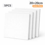 toile peinture blanc moderne 20x20cm acrylique aquarelle huile 3mm epaisseur