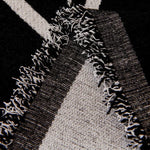 couverture canapé moderne motif chats blanc noir oreiller peluche décorative