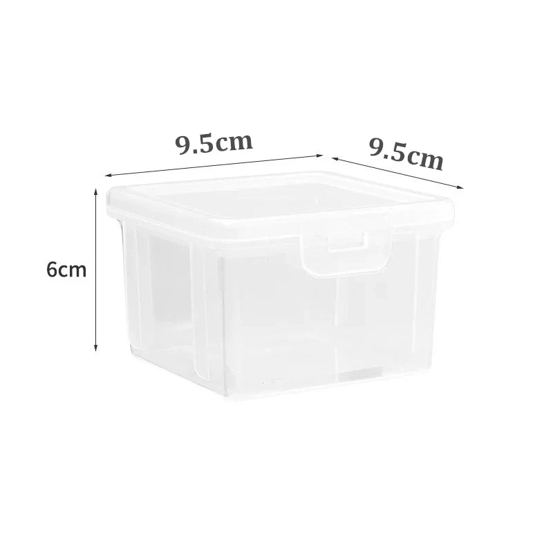 boîtes rangement transparentes modernes poignées vis fil rubans adhésifs organisation artisanale DIY