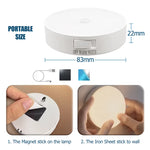 veilleuse led aimantée rechargeable usb moderne nuit chambre blanc minimaliste luminaires sans fil