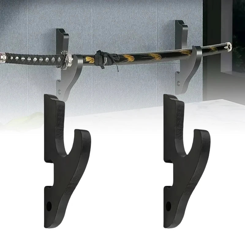 support mural bois katana épée bokken decor japonais zen maison salon