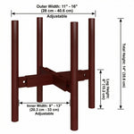 support plante bois ajustable moderne minimaliste scandinave pot céramique fourreau structure verticale adjustableintérieurextérieur