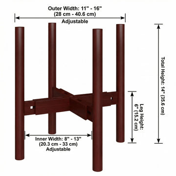 support plante bois ajustable moderne minimaliste scandinave pot céramique fourreau structure verticale adjustableintérieurextérieur