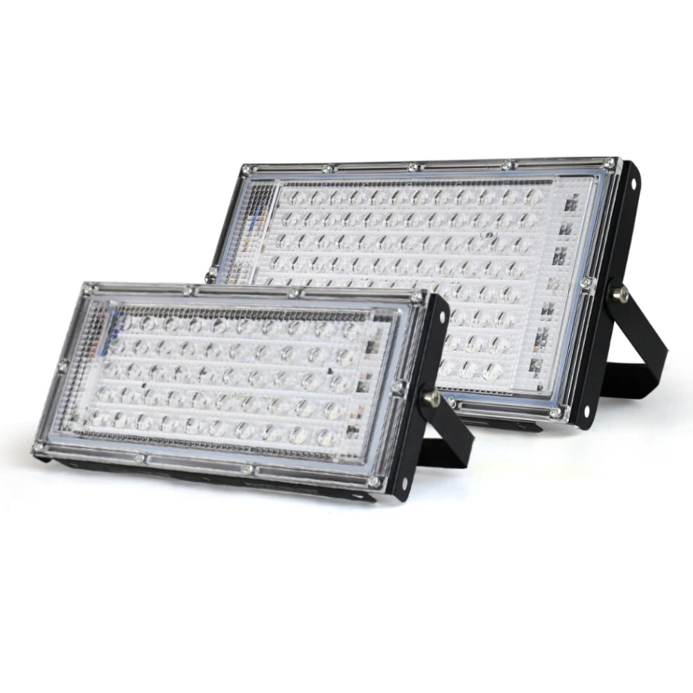 projecteur led moderne 50w 100w 150w noir bleu ip65 alu certifié rohs