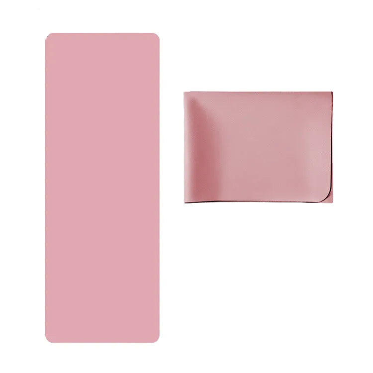 tapis yoga bleu clair rose pâle gris clair violet uni moderne minimaliste tpe 1.5mm