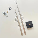 horloge murale quartz aiguille noire moderne fixations grandes aiguilles horlogerie diy remplacement quartz