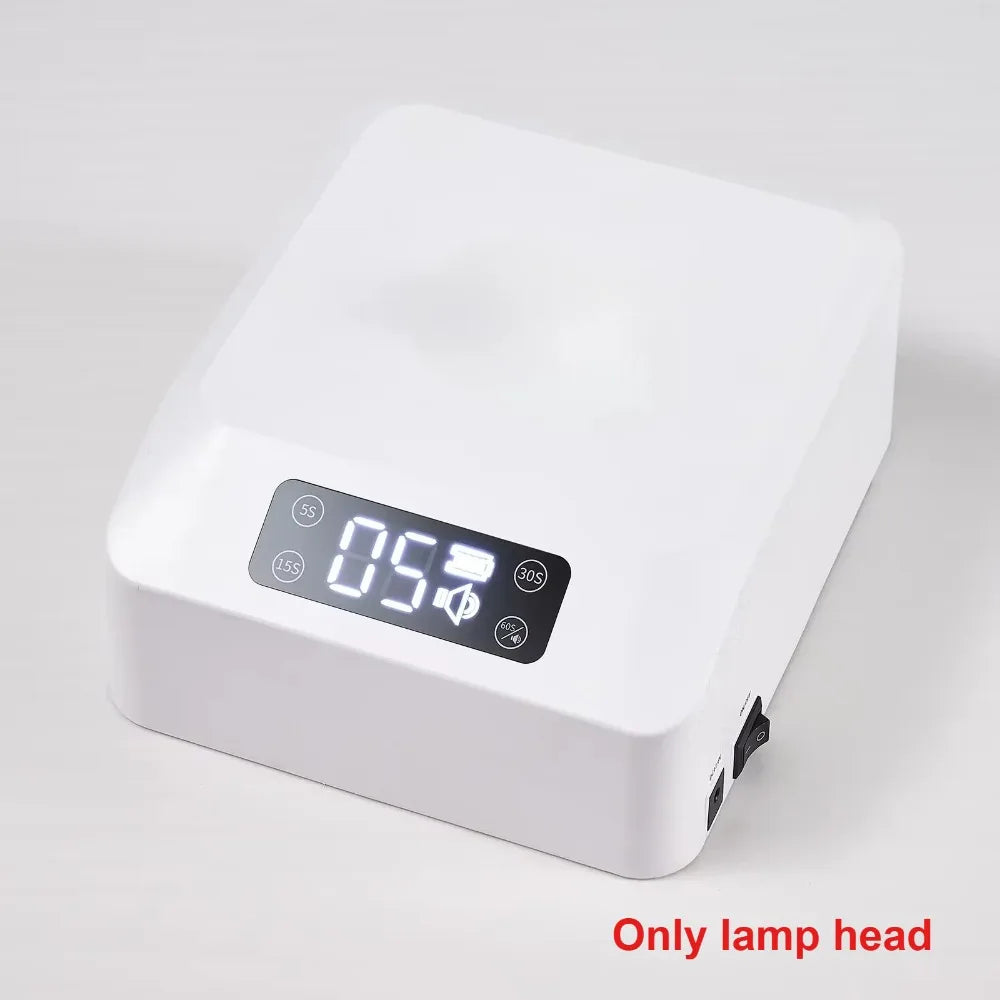 lampe led uv rechargeable ongles pieds moderne écran digital blanc interrupteur